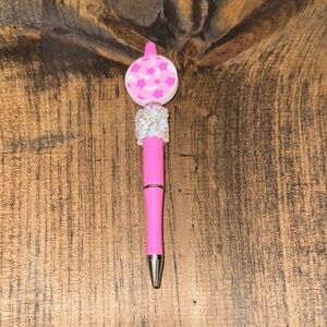Pink Floral beaded Pen